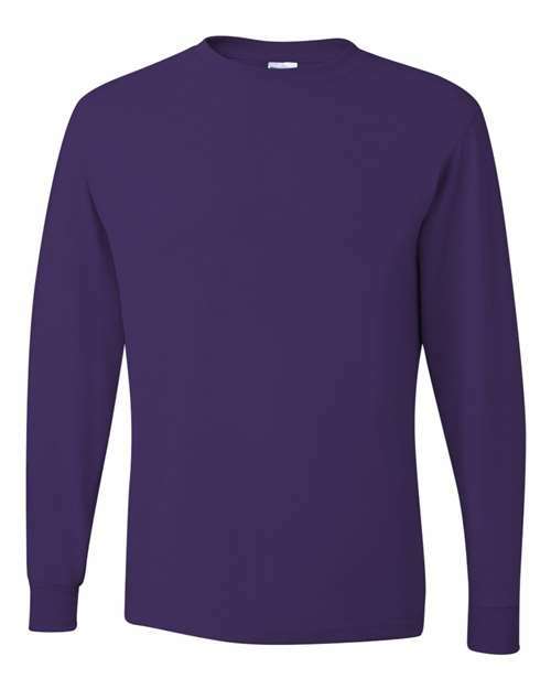 Dri-Power® Long Sleeve 50/50 T-Shirt - Deep Purple - Deep Purple / S