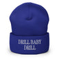 Drill Baby Embroidered Knit Cuffed Beanie - Royal
