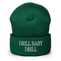 Drill Baby Embroidered Knit Cuffed Beanie - Spruce