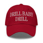 Drill Baby Golf Dad Hat - Cranberry - Headwear