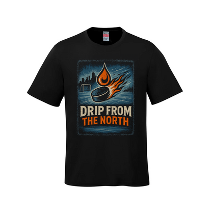 Drip from the North – Oil Country Forever - Black / Small - T-Shirt