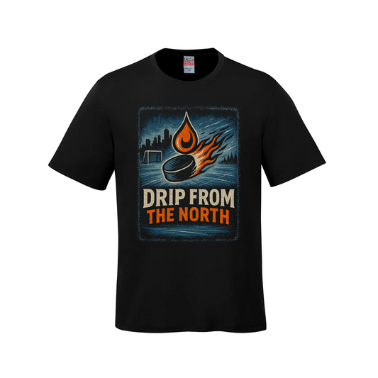 Drip from the North – Oil Country Forever - Black / Small - T-Shirt