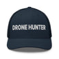 Drone Hunter Embroidered Mesh Trucker Hat - Navy
