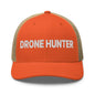 Drone Hunter Embroidered Mesh Trucker Hat - Rustic Orange/ Khaki