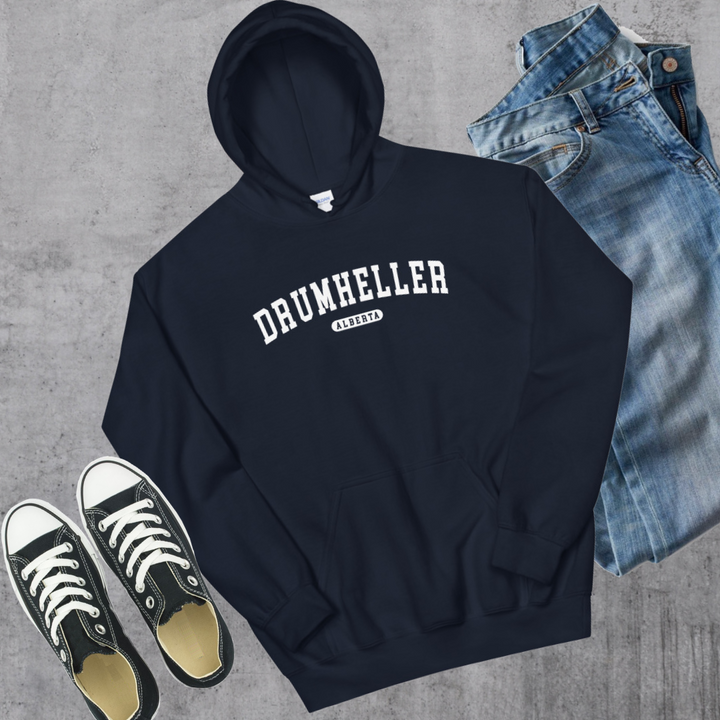 Drumheller AB College Hoodie - Navy / S