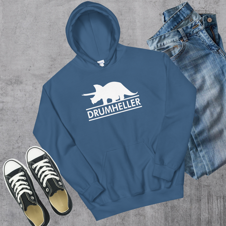 Drumheller Triceratops Hoodie - Indigo Blue / S