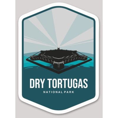 Dry Tortugas National Park Die Cut Sticker Large - sticker