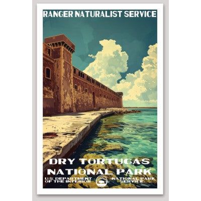 Dry Tortugas National Park WPA Sticker Large - sticker