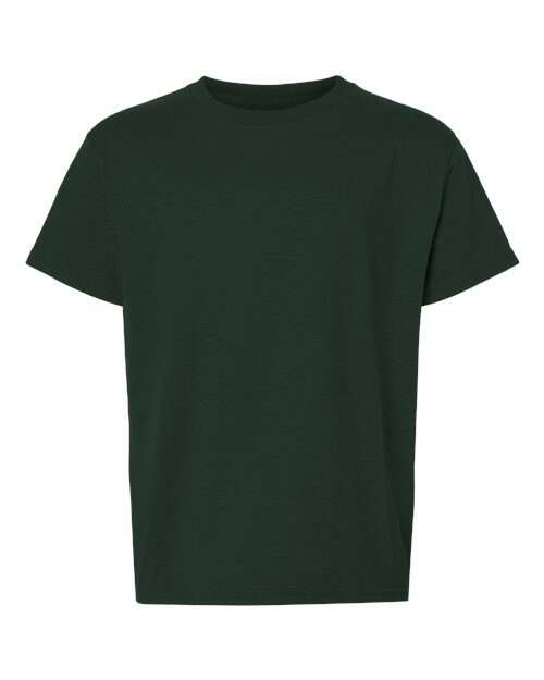 DryBlend® Youth T-Shirt - Forest Green - Forest Green / XS