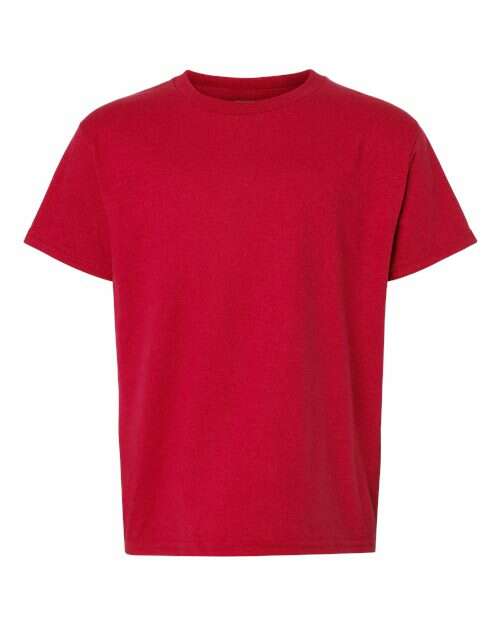 DryBlend® Youth T-Shirt - Red - Red / XS