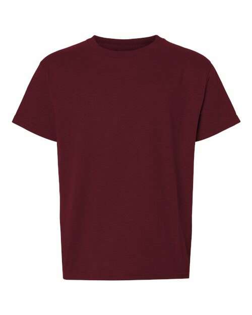 -DryBlend® Youth T-Shirt - Maroon-torontoscreenprinting.ca