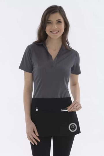Durable Everyday Waist Apron with Soil Release and Multiple Pockets - Black - Aprons