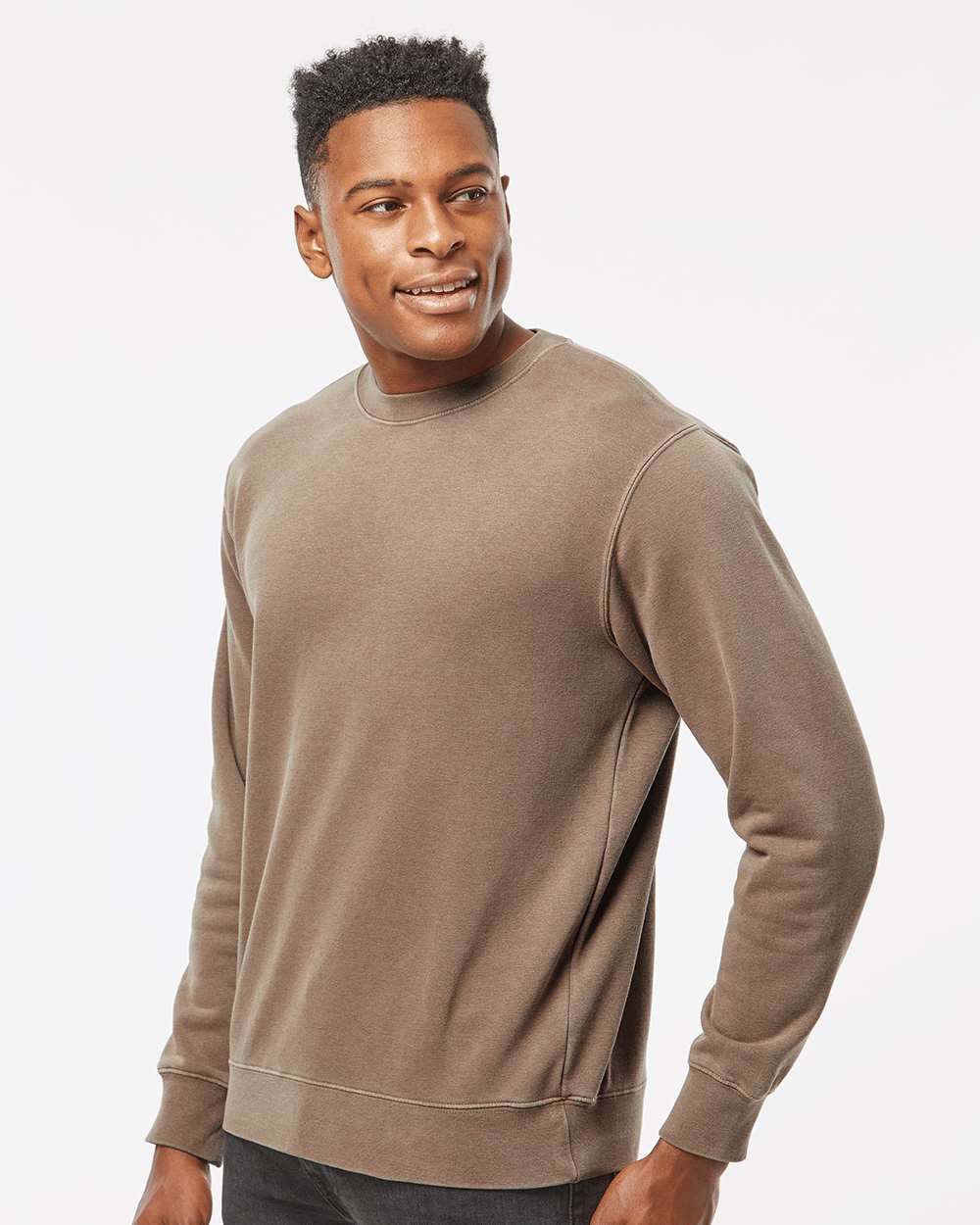 Independent Trading Co. Midweight Pigment-Dyed Crewneck Sweatshirt PRM3500