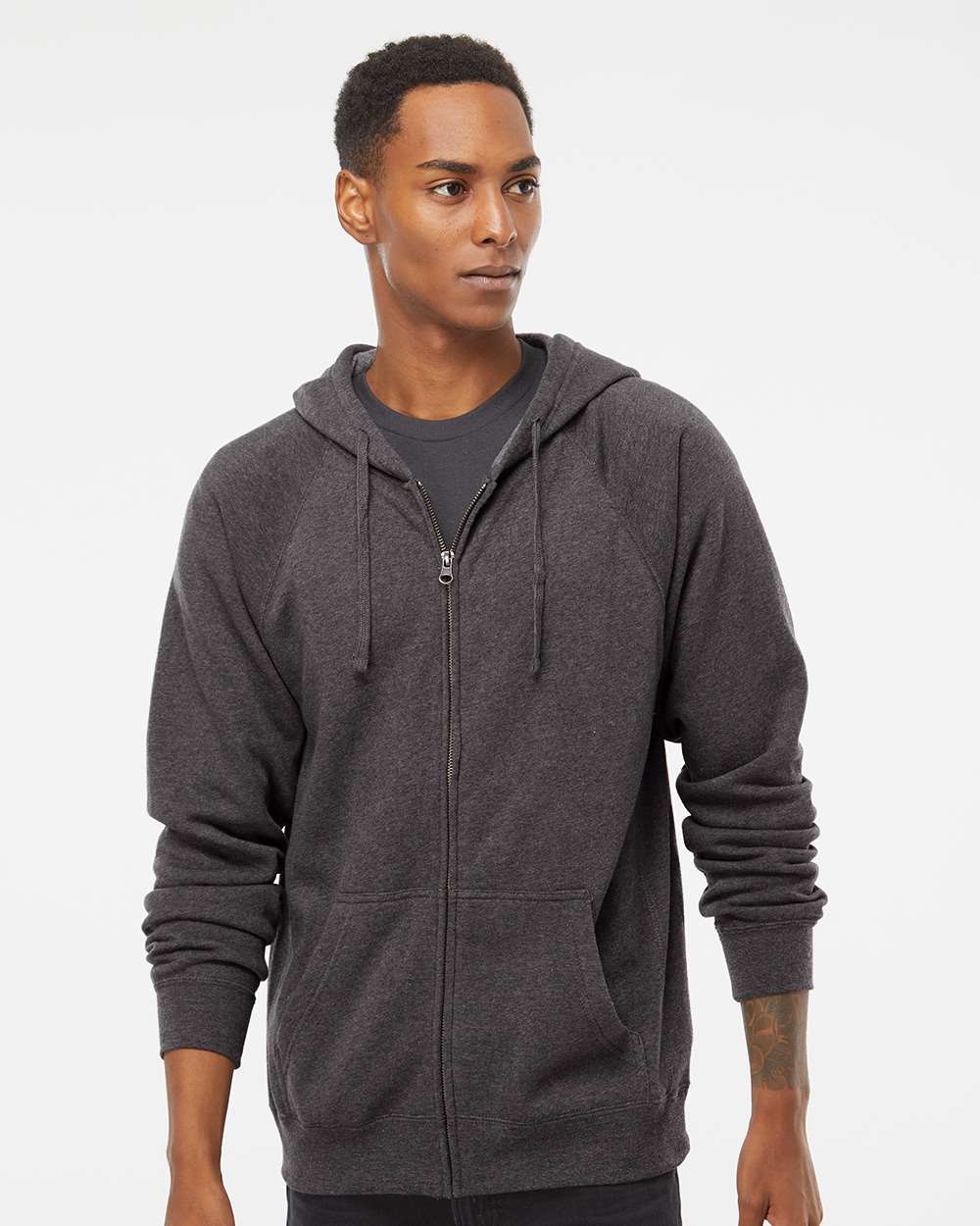 Independent Trading Co. Special Blend Raglan Full-Zip Hooded Sweatshirt PRM33SBZ