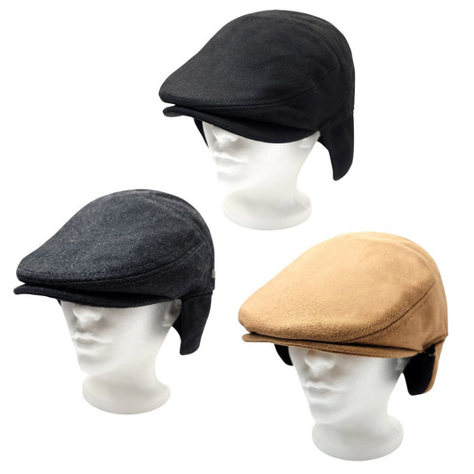 Wool Ivy Earflap Cap - IVE2342 100% Solid Colour 3 Sizes