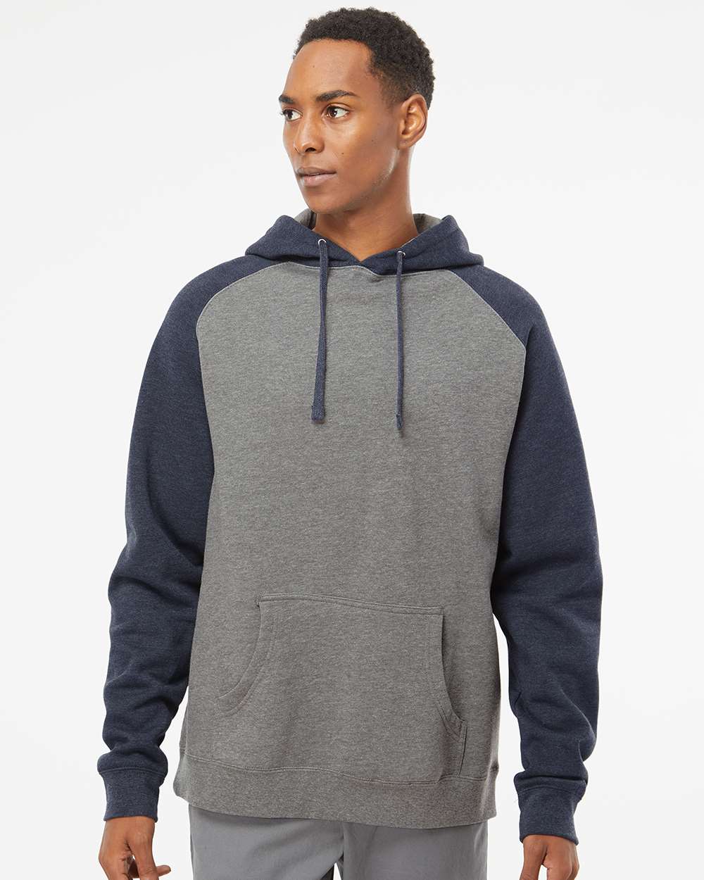 Independent Trading Co. Raglan Hooded Sweatshirt IND40RP