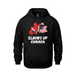 Elbows Up Canada! - 280GSM Pullover Hoodie – Proudly Canadian - Canada vs. America - Black / Extra small - Sweatshirts