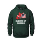 Elbows Up Canada! - 280GSM Pullover Hoodie – Proudly Canadian - Canada vs. America - Green / Extra small - Sweatshirts