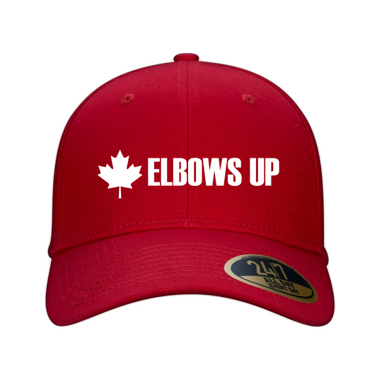 Elbows Up Canada Hat – Show Your Grit & Passion! - Red - Headwear