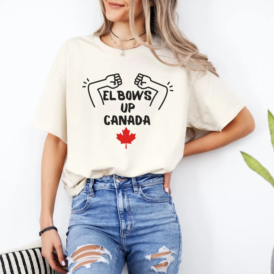 Elbows Up Canada – Heavyweight Comfort Colors T-Shirt