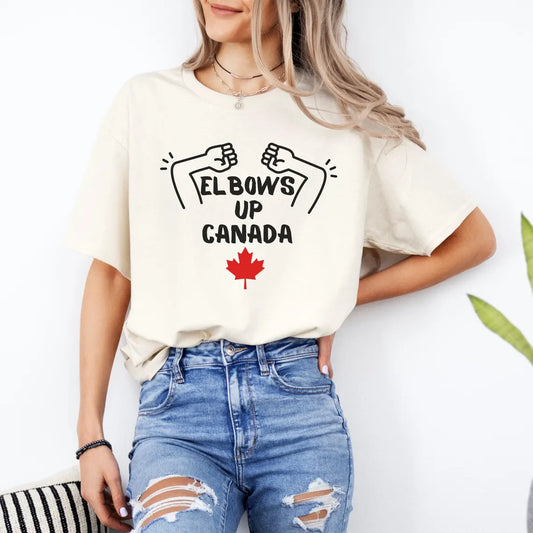 Elbows Up Canada – Heavyweight Comfort Colors T-Shirt