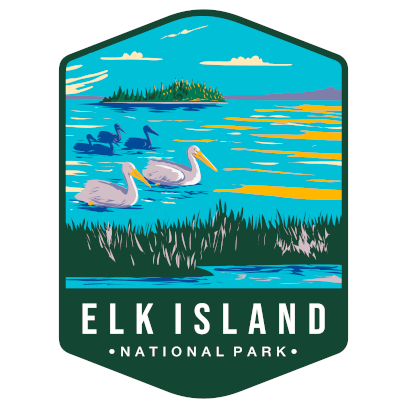 Elk Island National Park Sticker Large - sticker