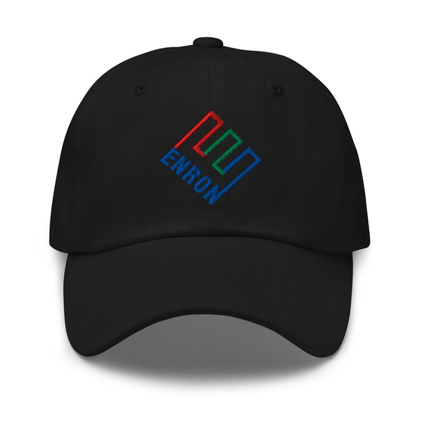 Enron Embroidered Dad Hat - Black