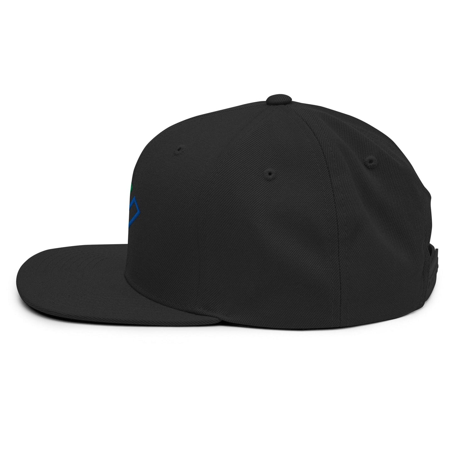 Enron Embroidered Flat Bill Brim Snapback Hat
