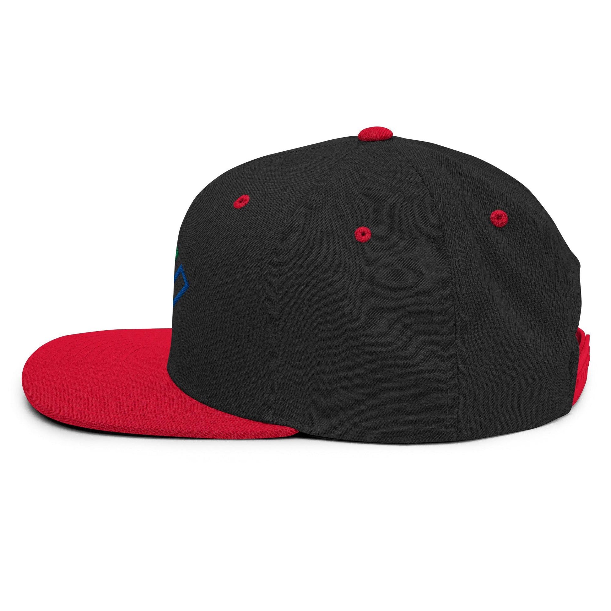 Enron Embroidered Flat Bill Brim Snapback Hat
