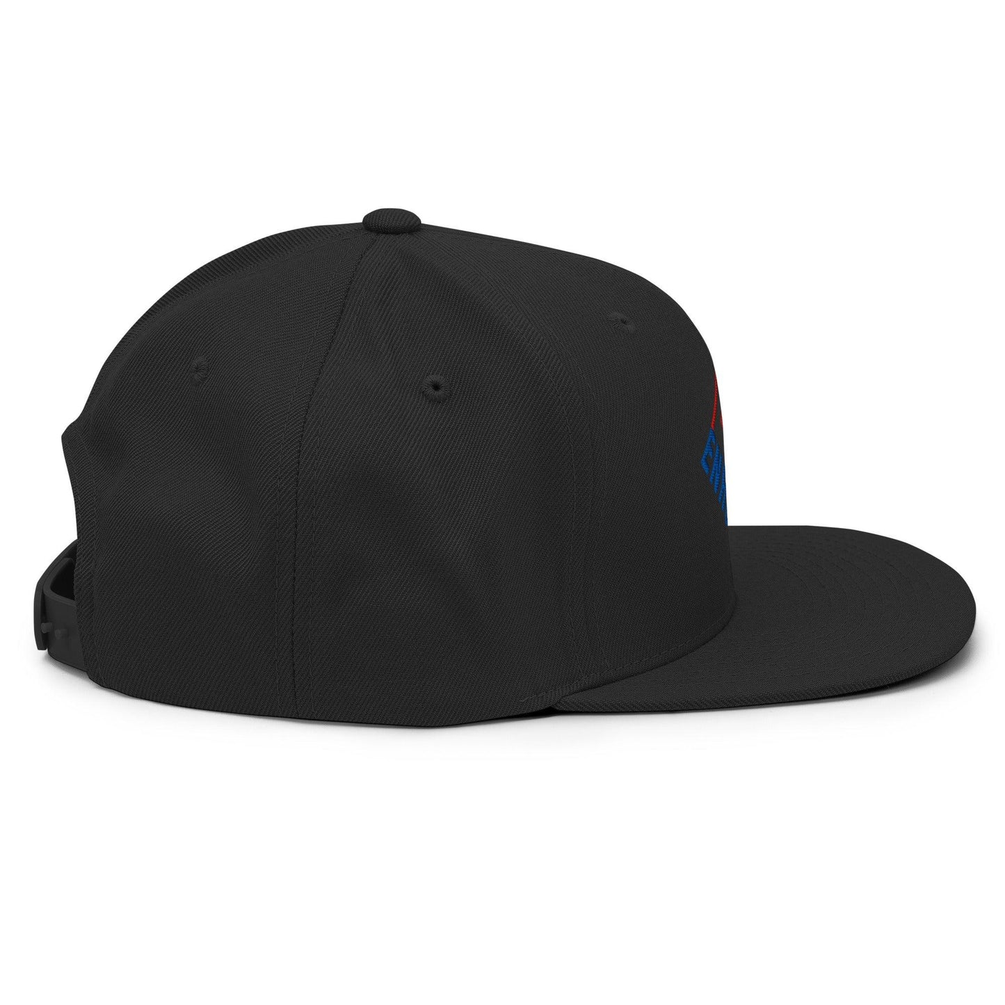 Enron Embroidered Flat Bill Brim Snapback Hat