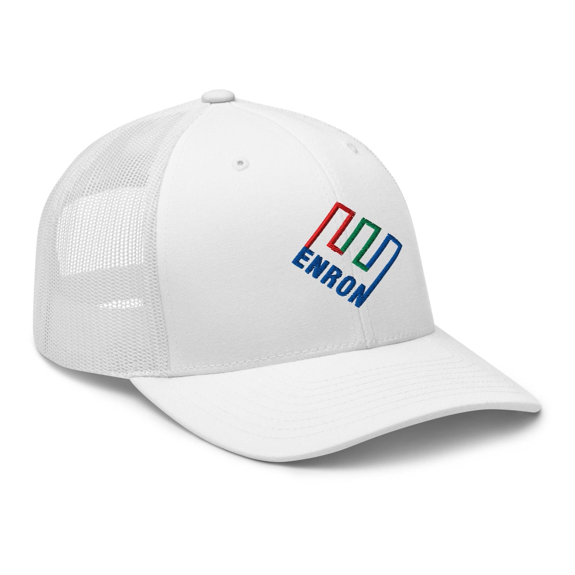 Enron Embroidered Mesh Trucker Hat