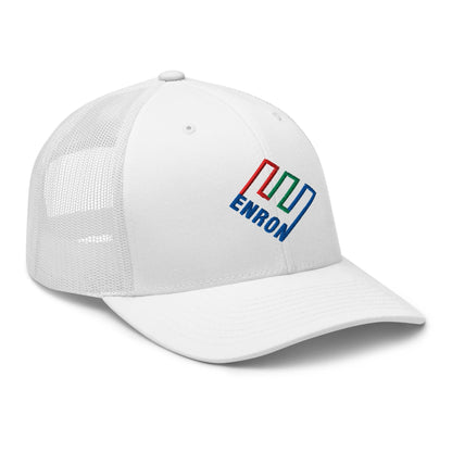 Enron Embroidered Mesh Trucker Hat
