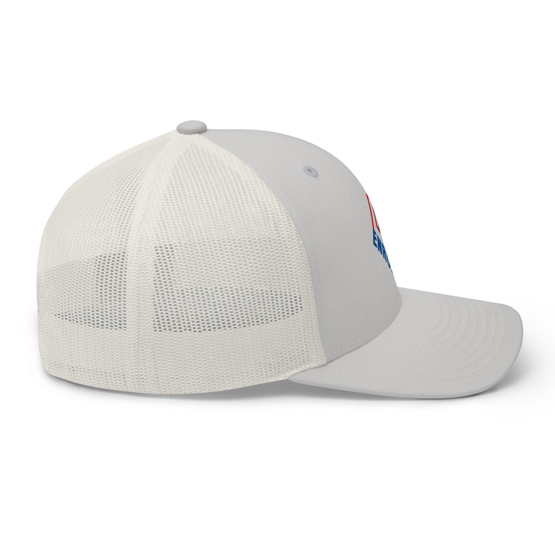Enron Embroidered Mesh Trucker Hat