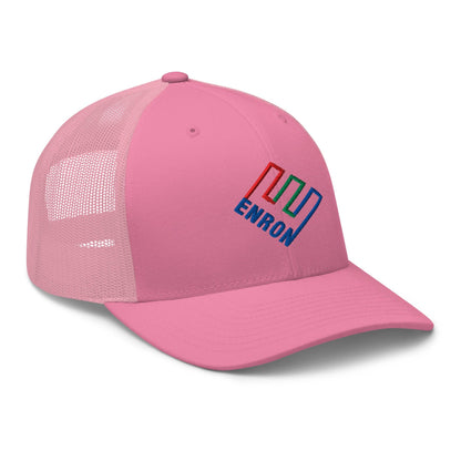 Enron Embroidered Mesh Trucker Hat