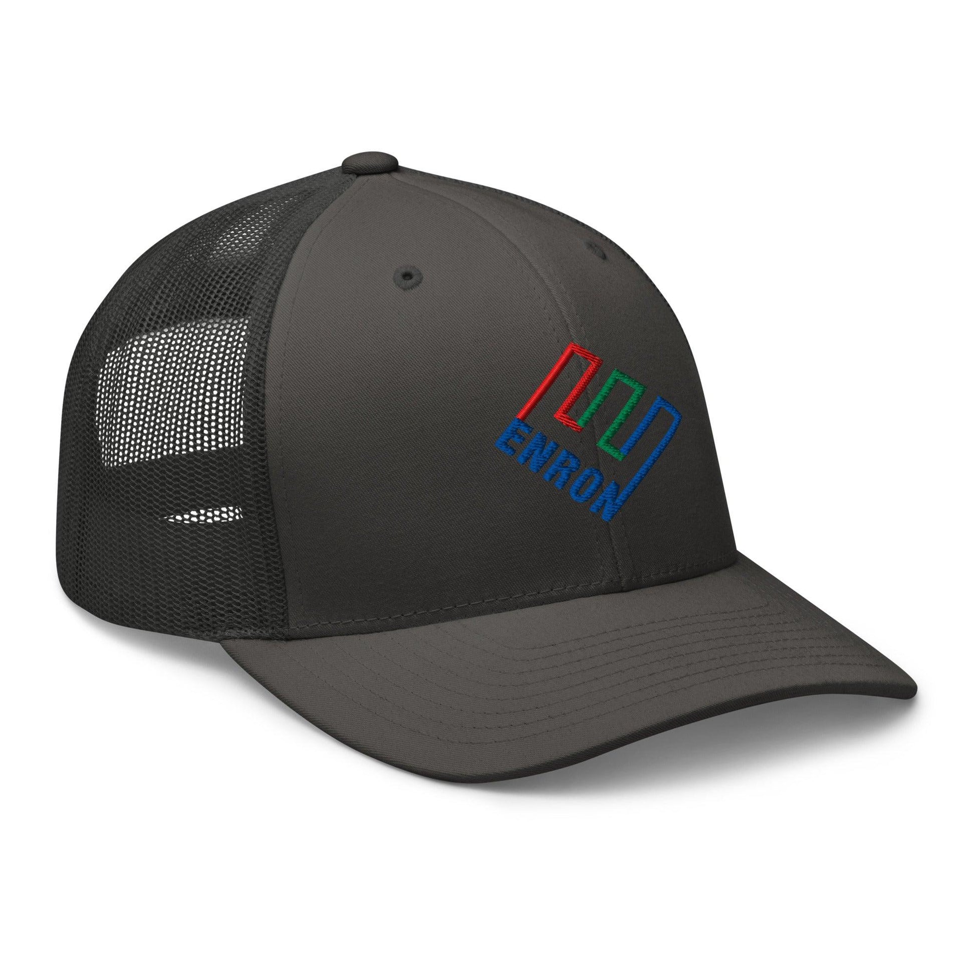 Enron Embroidered Mesh Trucker Hat