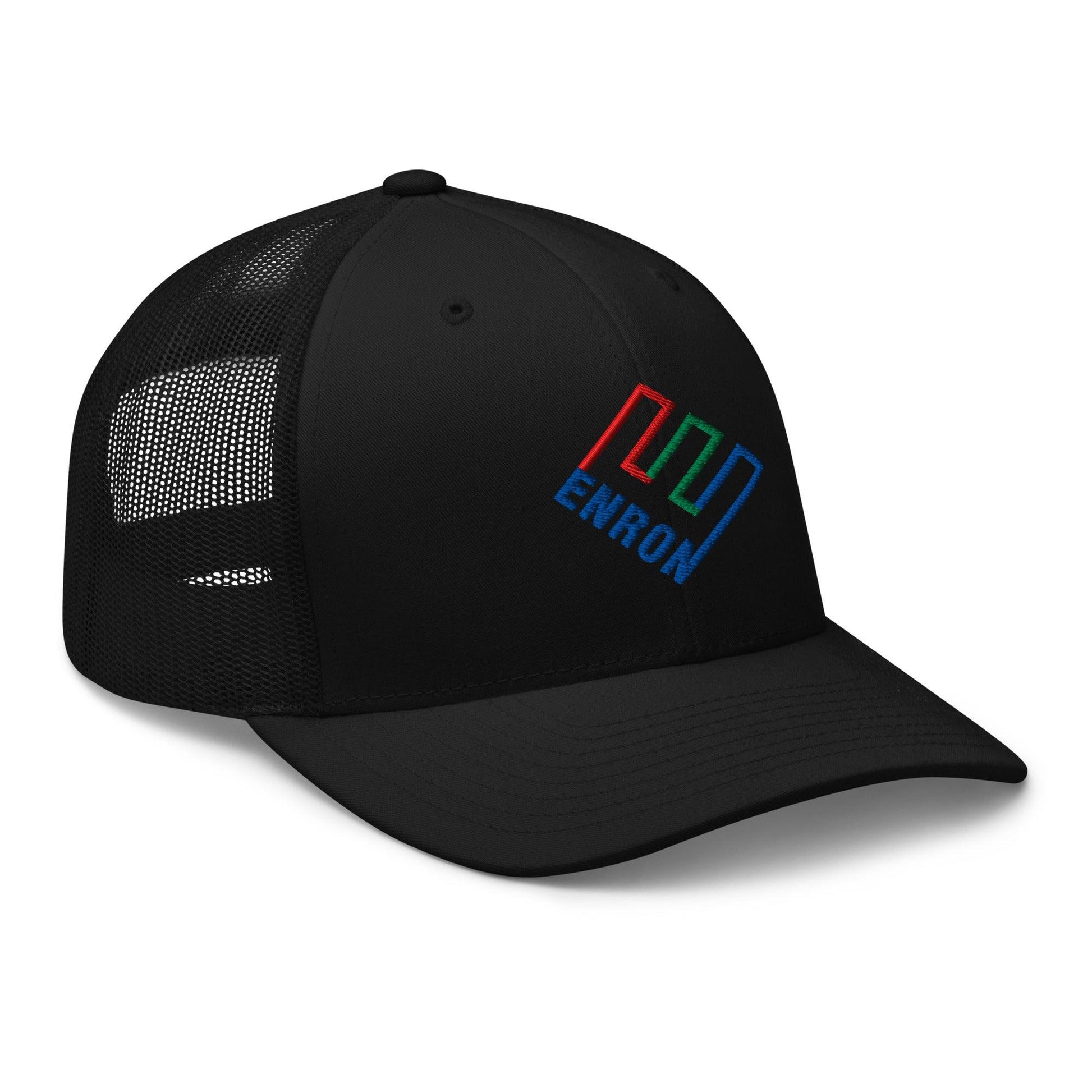 Enron Embroidered Mesh Trucker Hat