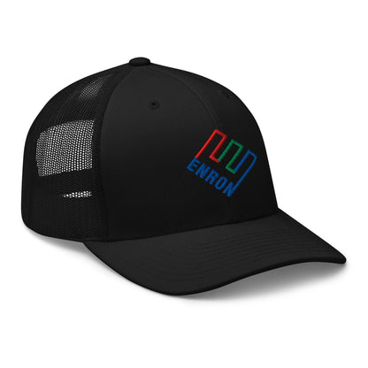 Enron Embroidered Mesh Trucker Hat