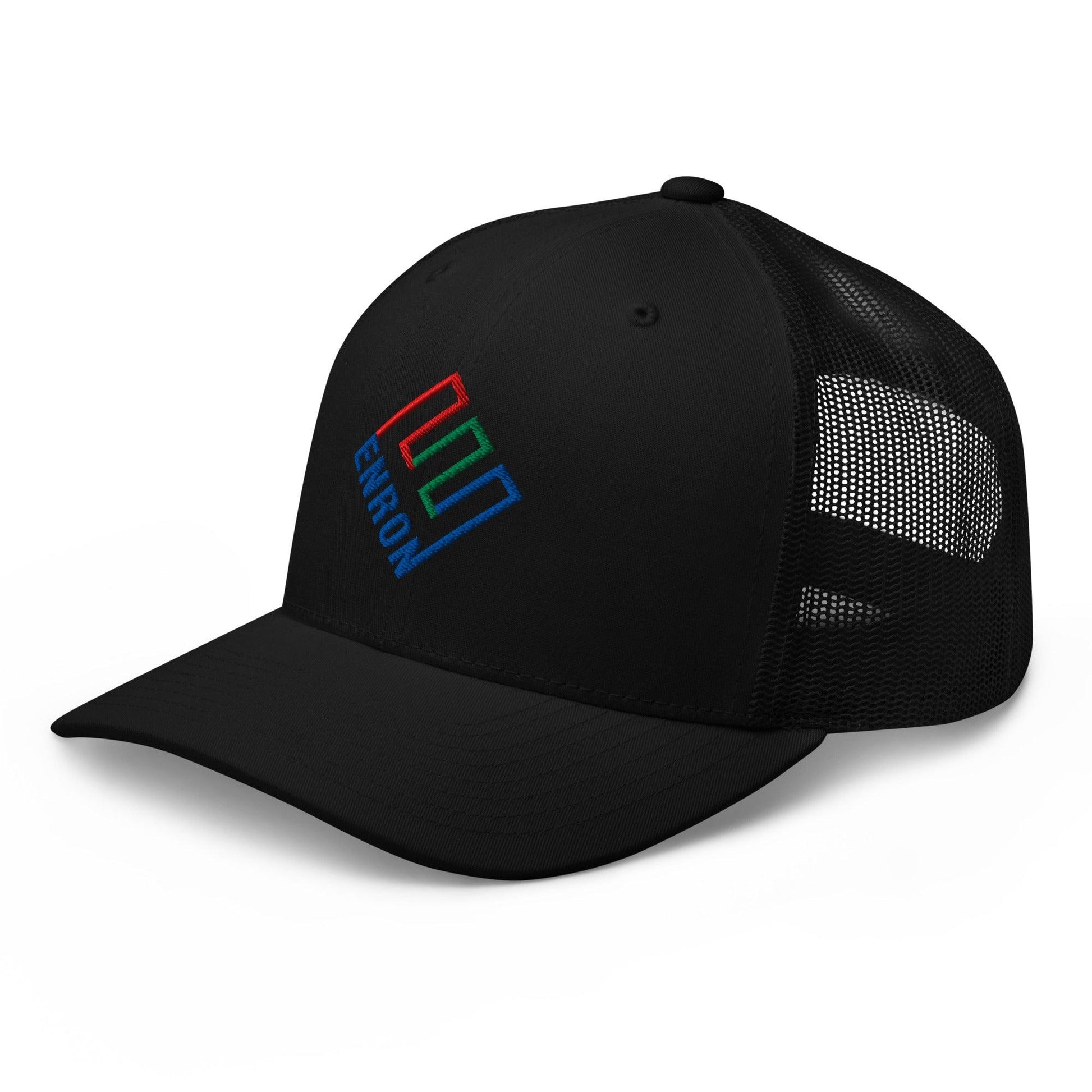 Enron Embroidered Mesh Trucker Hat