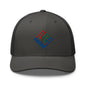 Enron Embroidered Mesh Trucker Hat - Charcoal
