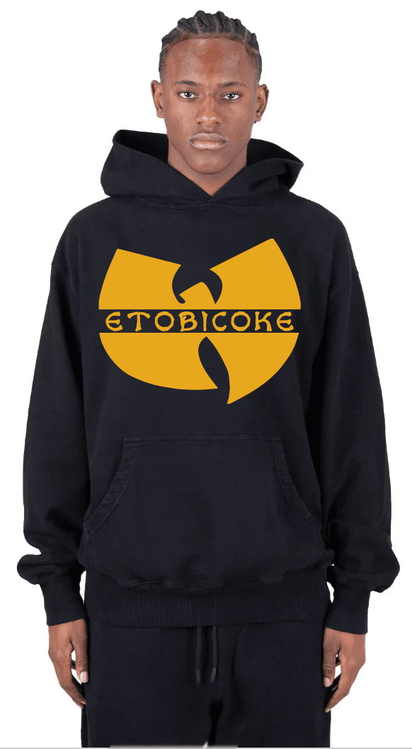 Etobicoke Tribute Hoodie with Wu-Tang Inspired - INDEPENDENT / S / 15 in wide - Sweatshirts & Hoodies