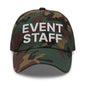 Event Staff Uniform Work Embroidered Dad Hat - Green Camo