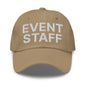 Event Staff Uniform Work Embroidered Dad Hat - Khaki