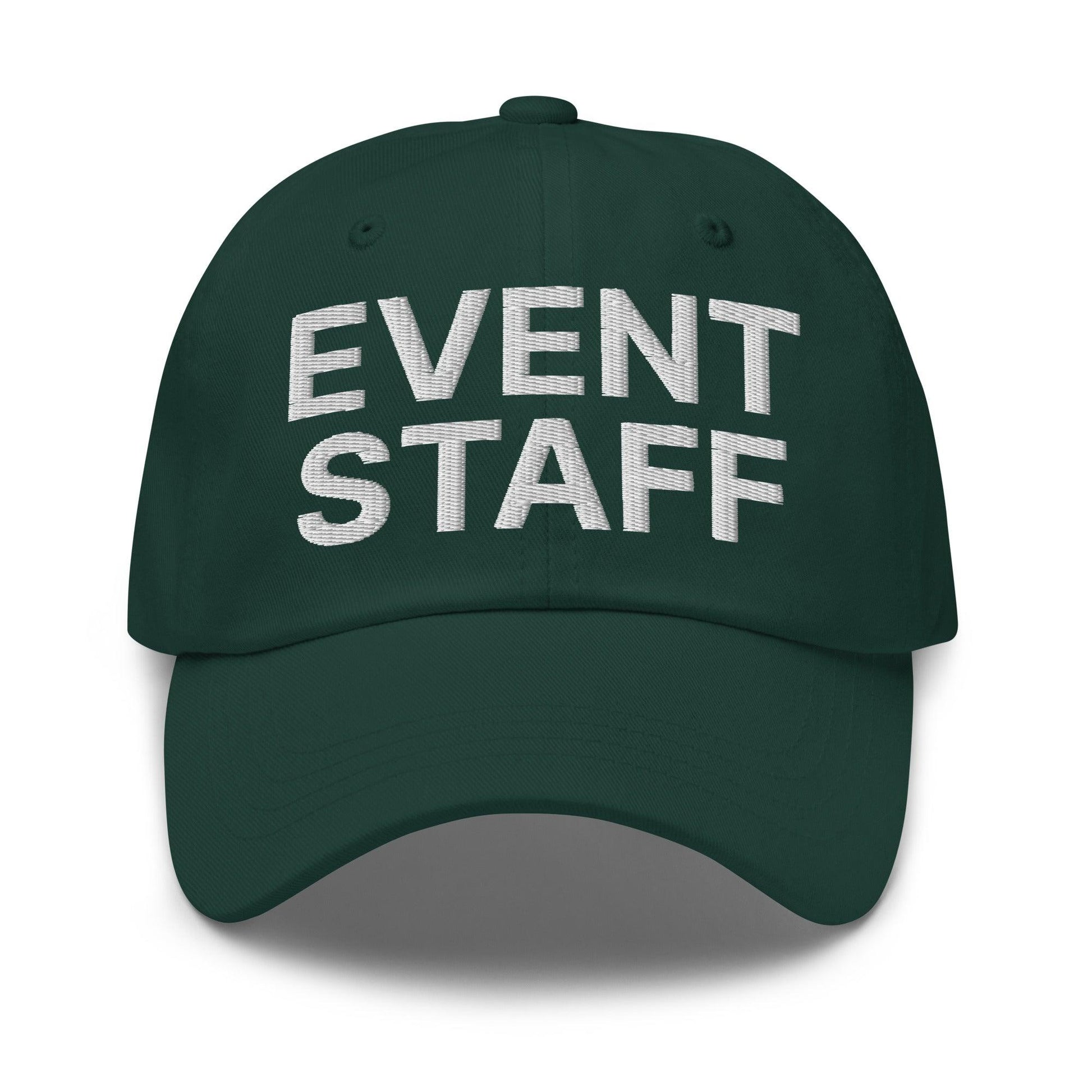 Event Staff Uniform Work Embroidered Dad Hat - Spruce
