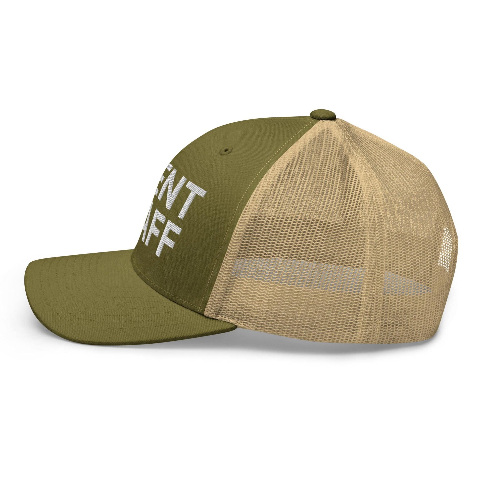 Event Staff Work Block Embroidered Mesh Trucker Hat