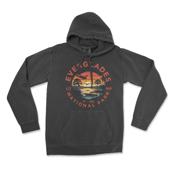 Everglades National Park Comfort Colors Hoodie - S / Pepper - hoodie