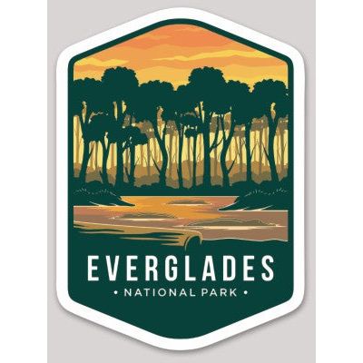 Everglades National Park Die Cut Sticker Large - sticker