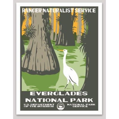 Everglades National Park WPA Sticker Large - sticker