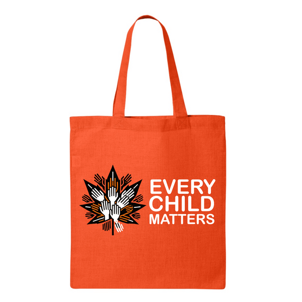 Every Child Matters’ Cotton Tote Bag – Hands Maple Leaf Design - Single Unit - Tote