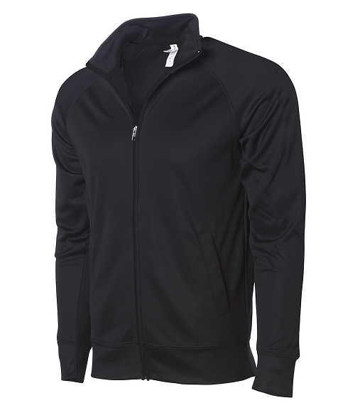 EXP70PTZ - Unisex Lightweight Poly-Tech Track Jacket - Black / XS - CLOSE