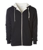 EXP90SHZ - Unisex Heavyweight Sherpa Lined Heather Zip Hood - Black / XS - ZIPS
